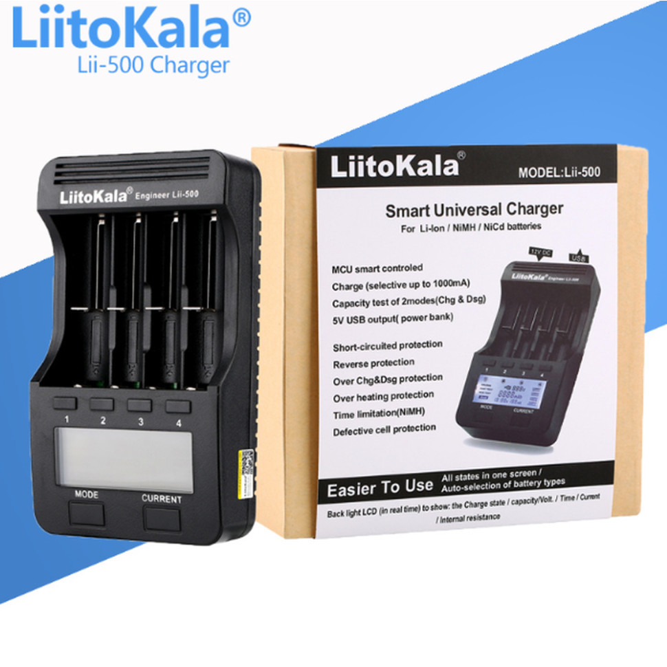 Зарядний пристрій Liitokala Lii-500 EU Krash Твой Выбор, фото 1