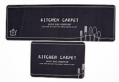 Набір кухонних килимків 2 шт протиковзкі вологостійкі HP-42-14B