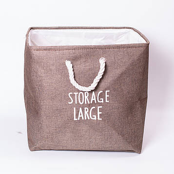 Кошик для білизни 40×33×36 (см) м'який 47 (л) Коричневий HP-41-1