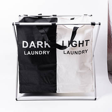 Кошик-органайзер для білизни на каркасі 60 (л) на 2 відділення HP-41-5