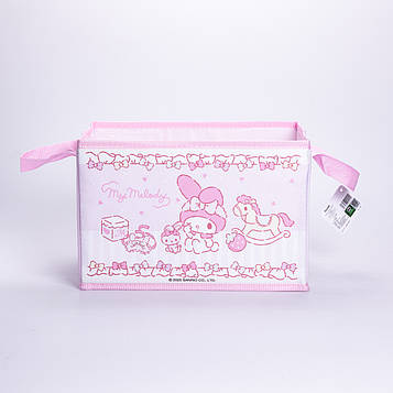 Кошик для іграшок 30×20×20 (см) м'який складаний Рожевий HP-41-7P