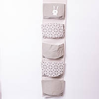 Підвісний органайзер на 5 відділень 20×58 (см)  Сірий HP-41-13G