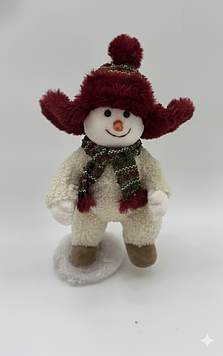 Новорічна фігурка Сніговик 19×16×35 (см) CR-4-12