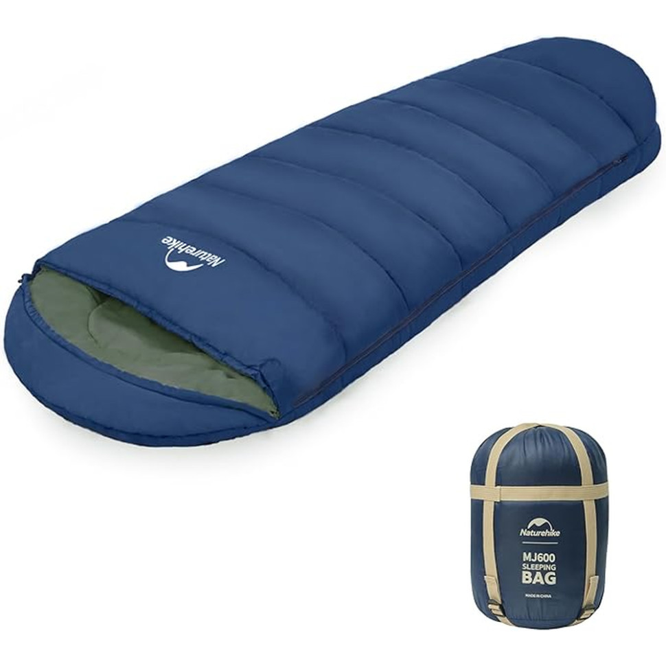 Спальник з капюшоном Naturehike MJ600 CNK2300SD014, темно-блакитний Baumar - Всегда Вовремя, фото 1