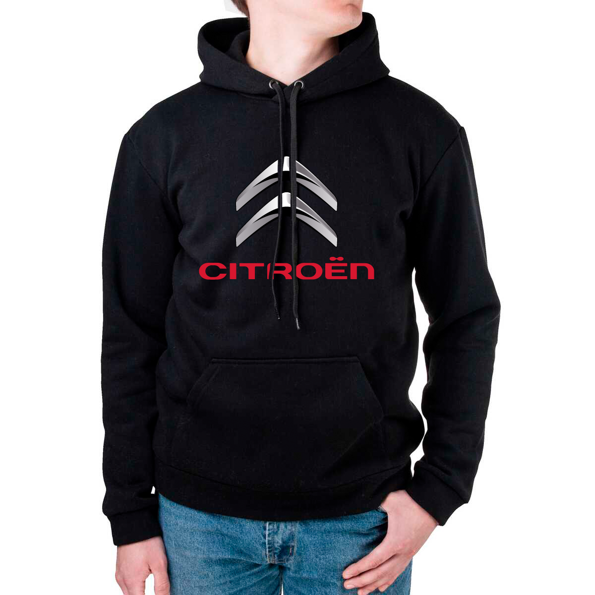 Худі чорна з маркою авто Citroen/Сітроен, фото 1