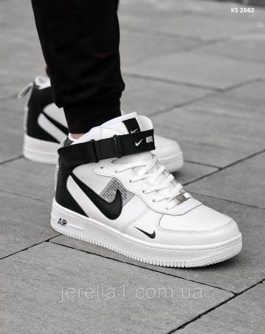 Кросівки Nike Air Force 1 LV8 High White зима, фото 1