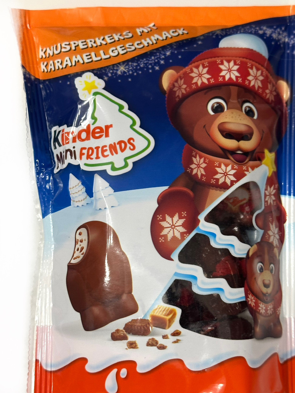 KINDER Mini Friends Caramel хрустке печиво (ведмідь) 122г
