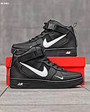Кросівки Nike Air Force 1 LV8 High Black зима, фото 2