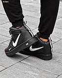 Кросівки Nike Air Force 1 LV8 High Black зима, фото 3