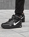 Кросівки Nike Air Force 1 LV8 High Black зима, фото 5