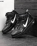 Кросівки Nike Air Force 1 LV8 High Black зима, фото 4
