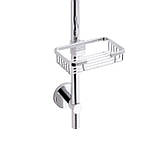 Стійка універсальна Qtap Sprha 700 мм округла з полицею QT003 Chrome Baumar - Завжди Вчасно, фото 4