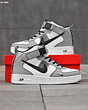 Кросівки Nike Air Force 1 LV8 High Grey зима, фото 4