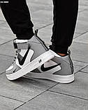 Кросівки Nike Air Force 1 LV8 High Grey зима, фото 7