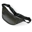 Сумка поясна (бананка) Body Brown унісекс, натуральна шкіра Флотар, коричнева, 3 відділення, фото 10