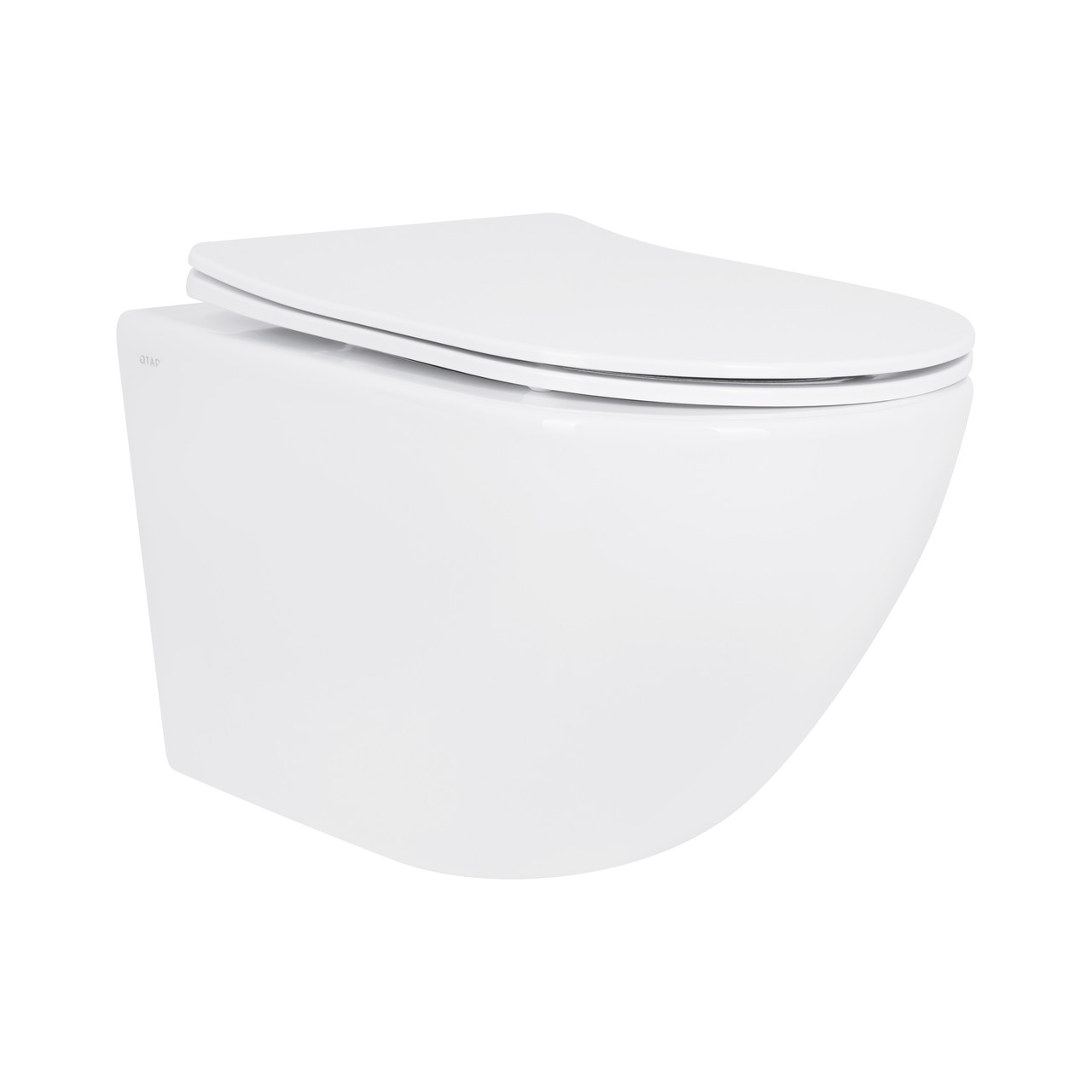 Унітаз підвісний Qtap Jay безобідковий з сідінням Soft-close QT07335175W Baumar - Час Купувати