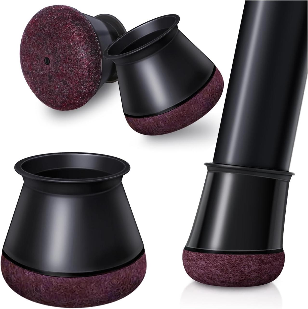 Набір силіконових накладок OCONDA на ніжки стільців (24 шт.) з фетровою підкладкою, для круглих і нерегулярних ніжок 14-20 мм