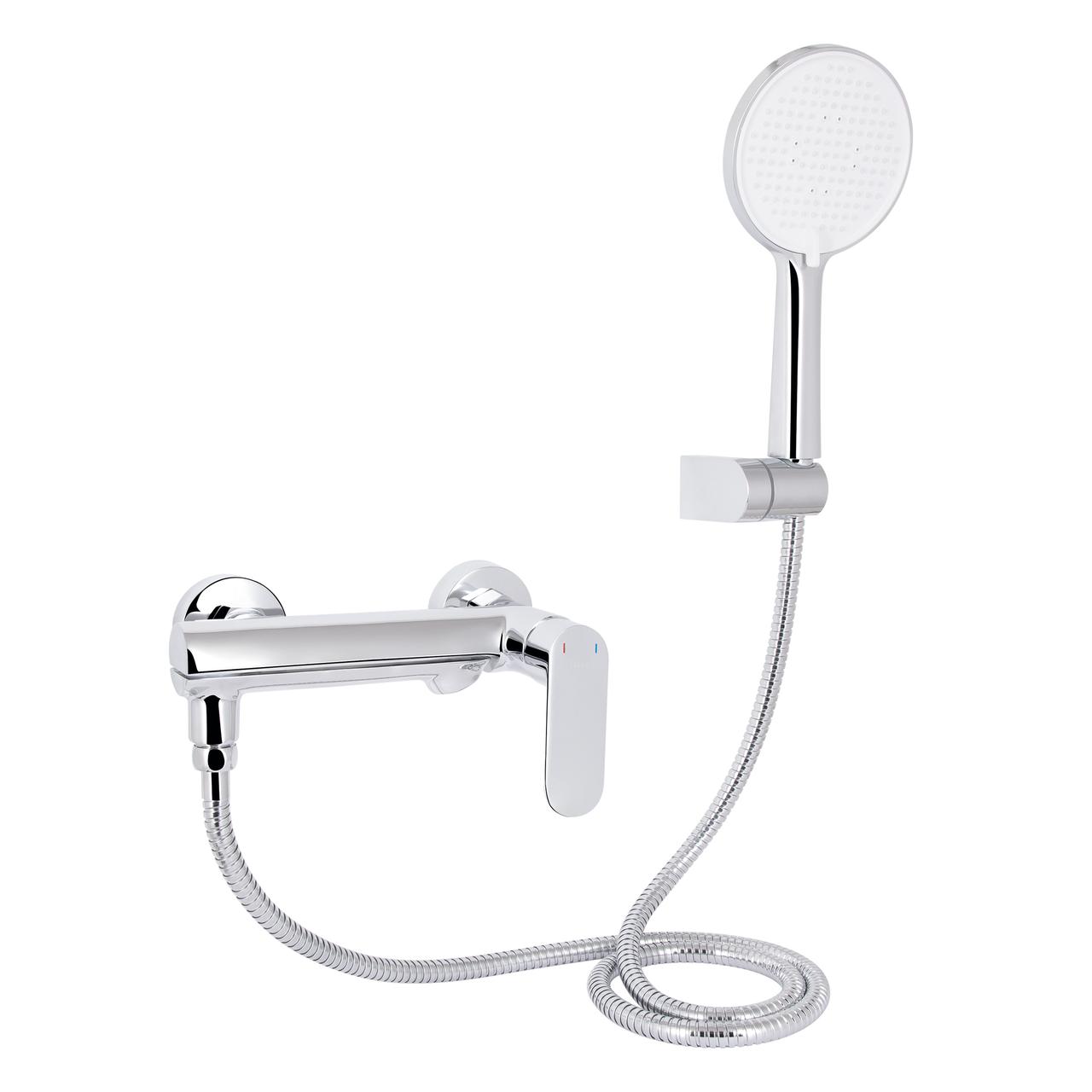 Змішувач для ванни Qtap Evia з поворотним виливом (з душовим гарнітуром) QTEVI260CRM47578 Chrome Krash Твій Вибір, фото 1