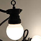 Гірлянда лампочки Белт Лайт 5 м 10 теплих білих ламп для вулиці, тераси, кафе – ретро вулична гірлянда 220В, фото 2