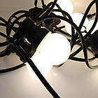 Гірлянда лампочки Белт Лайт 5 м 10 теплих білих ламп для вулиці, тераси, кафе – ретро вулична гірлянда 220В, фото 7