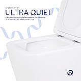 Унітаз підвісний Qtap Crow безобідковий з сідінням Soft-close QT05335170W Baumar - Завжди Вчасно, фото 5