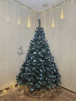 Штучна ялинка "Елітна з шишками" зелена, 1.8 м