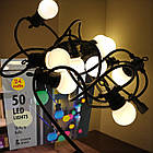 Гірлянда лампочки Белт Лайт 5 м 10 теплих білих ламп для вулиці, тераси, кафе – ретро вулична гірлянда 220В, фото 3