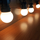 Гірлянда лампочки Белт Лайт 5 м 10 теплих білих ламп для вулиці, тераси, кафе – ретро вулична гірлянда 220В, фото 10