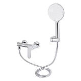 Змішувач для ванни Qtap Evia з поворотним виливом (з душовим гарнітуром) QTEVI260CRM47578 Chrome Baumar - Завжди Вчасно, фото 3