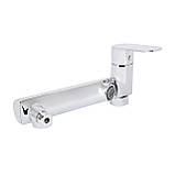 Змішувач для ванни Qtap Evia з поворотним виливом (з душовим гарнітуром) QTEVI260CRM47578 Chrome Baumar - Завжди Вчасно, фото 6