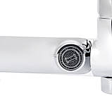 Змішувач для ванни Qtap Evia з поворотним виливом (з душовим гарнітуром) QTEVI260CRM47578 Chrome Baumar - Завжди Вчасно, фото 7