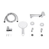 Змішувач для ванни Qtap Evia з поворотним виливом (з душовим гарнітуром) QTEVI260CRM47578 Chrome Baumar - Завжди Вчасно, фото 8