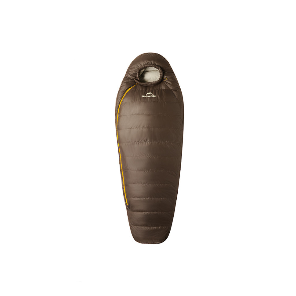 Спальник з натуральним пухом Naturehike Snowbird CNK2550WS014, p-р M, темно-коричневий 400 г Baumar - Всегда Вовремя, фото 1
