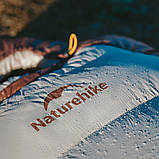 Спальник з натуральним пухом Naturehike Snowbird CNK2550WS014, p-р M, темно-коричневий 400 г Baumar - Всегда Вовремя, фото 6