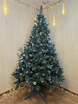 Штучна ялинка "Елітна з шишками" зелена, 2 м