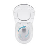 Готове рішення Qtap для ванної кімнати: підвісний унітаз Jay Ultra Quiet 520x360x320 + комплект інсталяції Nest 4 в 1 (квадратна, фото 6