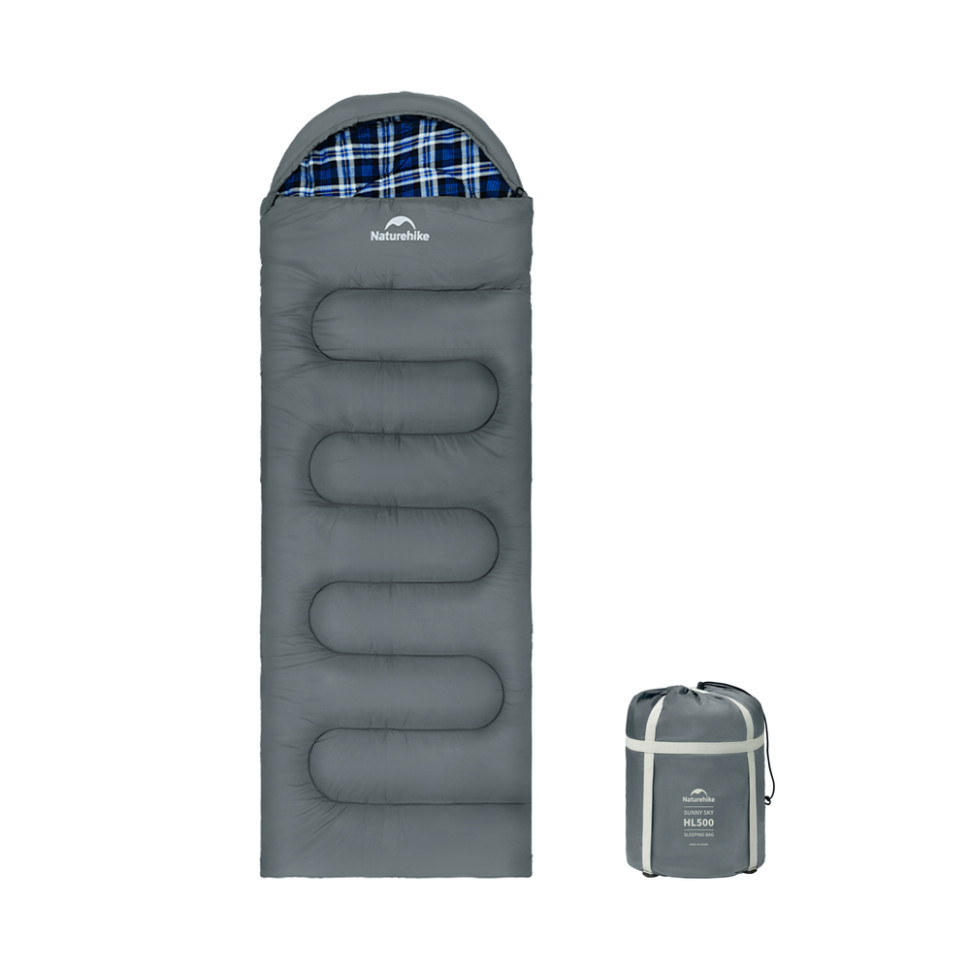 Спальний мішок з капюшоном Naturehike Clear Sky HL500 CNK2450WS042, сірий Baumar - Всегда Вовремя, фото 1