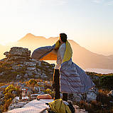 Спальник з натуральним пухом Naturehike CW400 NH18C400-D, p-р L, жовто-сірий Baumar - Всегда Вовремя, фото 7