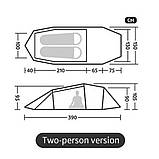 Намет двомісний Naturehike Opalus, UL, CNK2450WS036, темно-зелений Baumar - Всегда Вовремя, фото 10