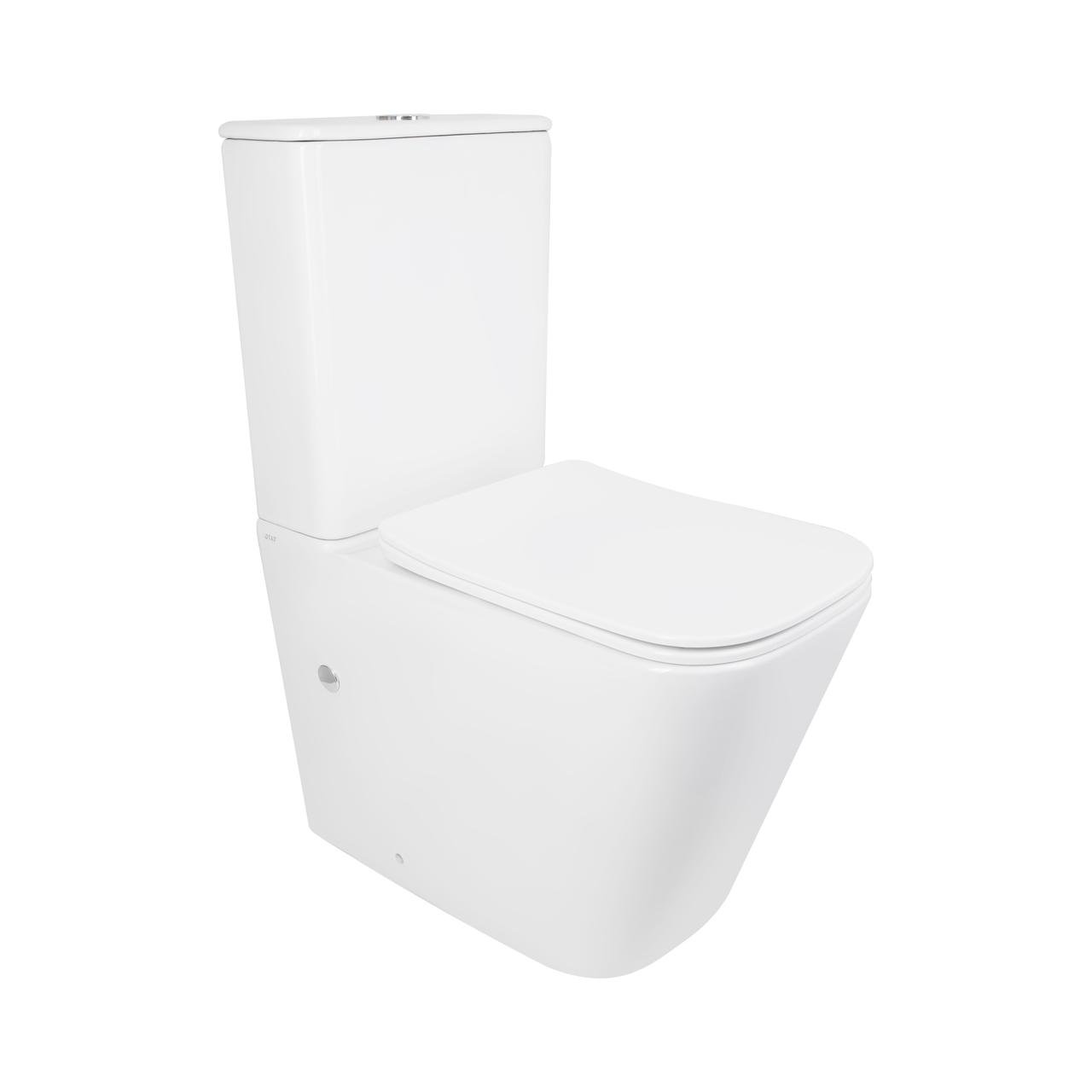 Унітаз підлоговий Qtap Tern Ultra Quiet безобідковий з сидінням Soft-Close QT17226003AW White Зроби це - Vdalo