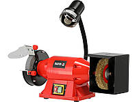 Точильний верстат зі щіткою YATO від ел-мережі 230 В, 520 Вт, диск Ø= 150/25х 32 мм [1] Tyta - Есть Все