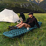 Матрац надувний одинарний Naturehike CNK2550WS019, 65 мм, із мішком для надування, зелений Baumar - Всегда Вовремя, фото 3