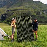 Матрац надувний одинарний Naturehike CNK2550WS019, 65 мм, із мішком для надування, зелений Baumar - Всегда Вовремя, фото 7