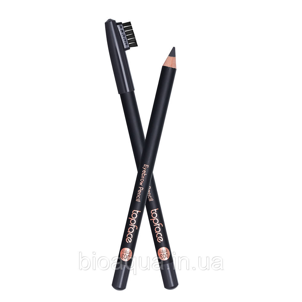 Олівець для брів зі щіточкою TopFace "Eyebrow Pencil" - PT611 (1,14 г), фото 1