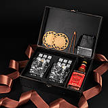 Камені для віскі в подарунковому наборі з келихами Bohemia Glacier 350 мл оригінальний подарунок чоловікові на ювілей, фото 3