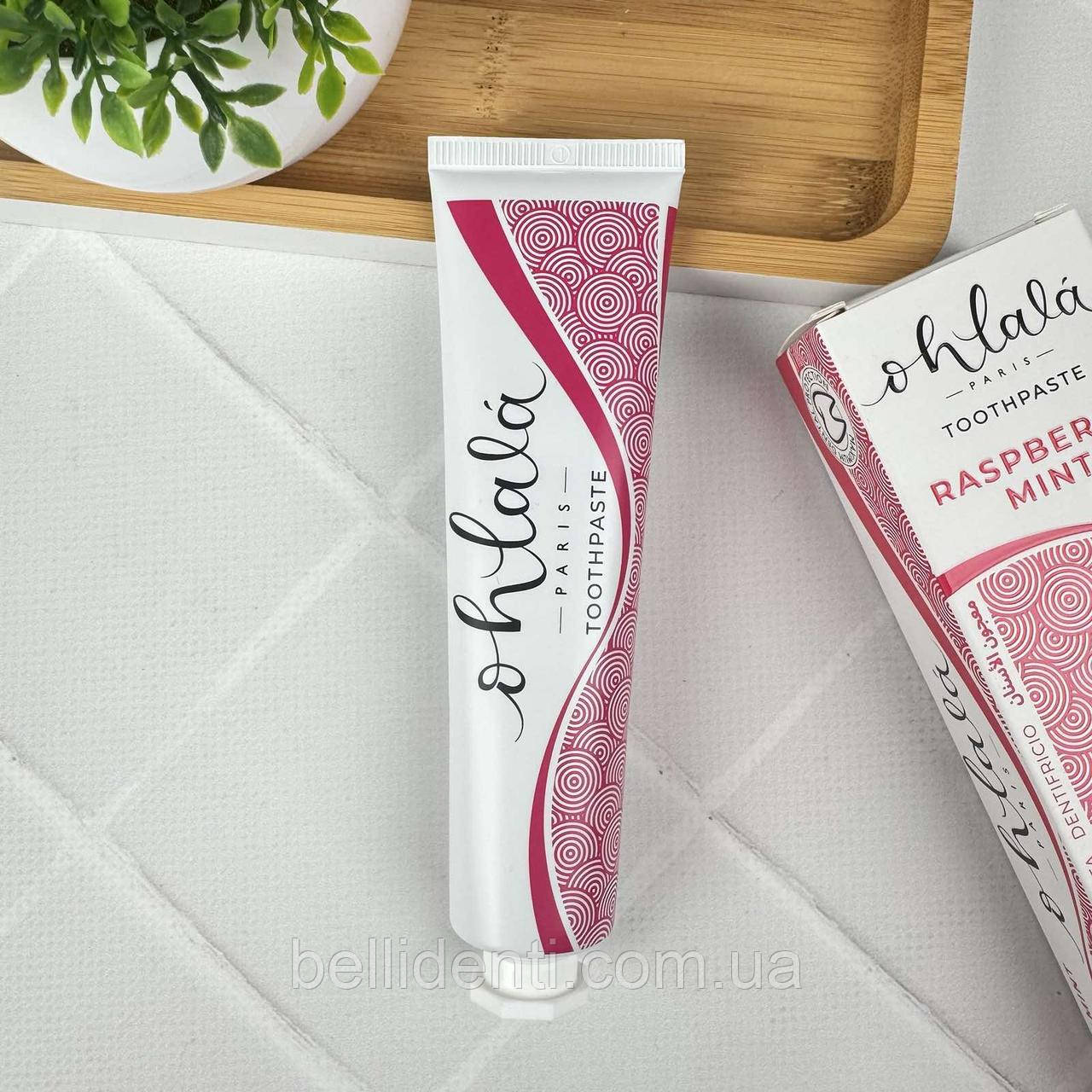 Зубна паста Ohlala Menthe Framboise з ксилітом (малина), 75 мл