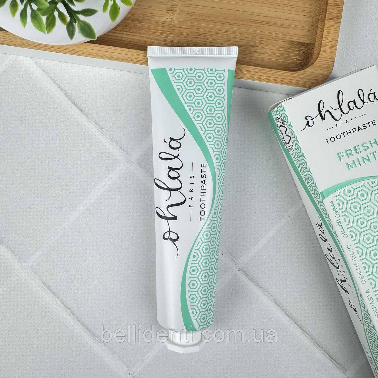 Зубна паста Ohlala Menthe Fraiche з ксилітом (мята), 75 мл, фото 1