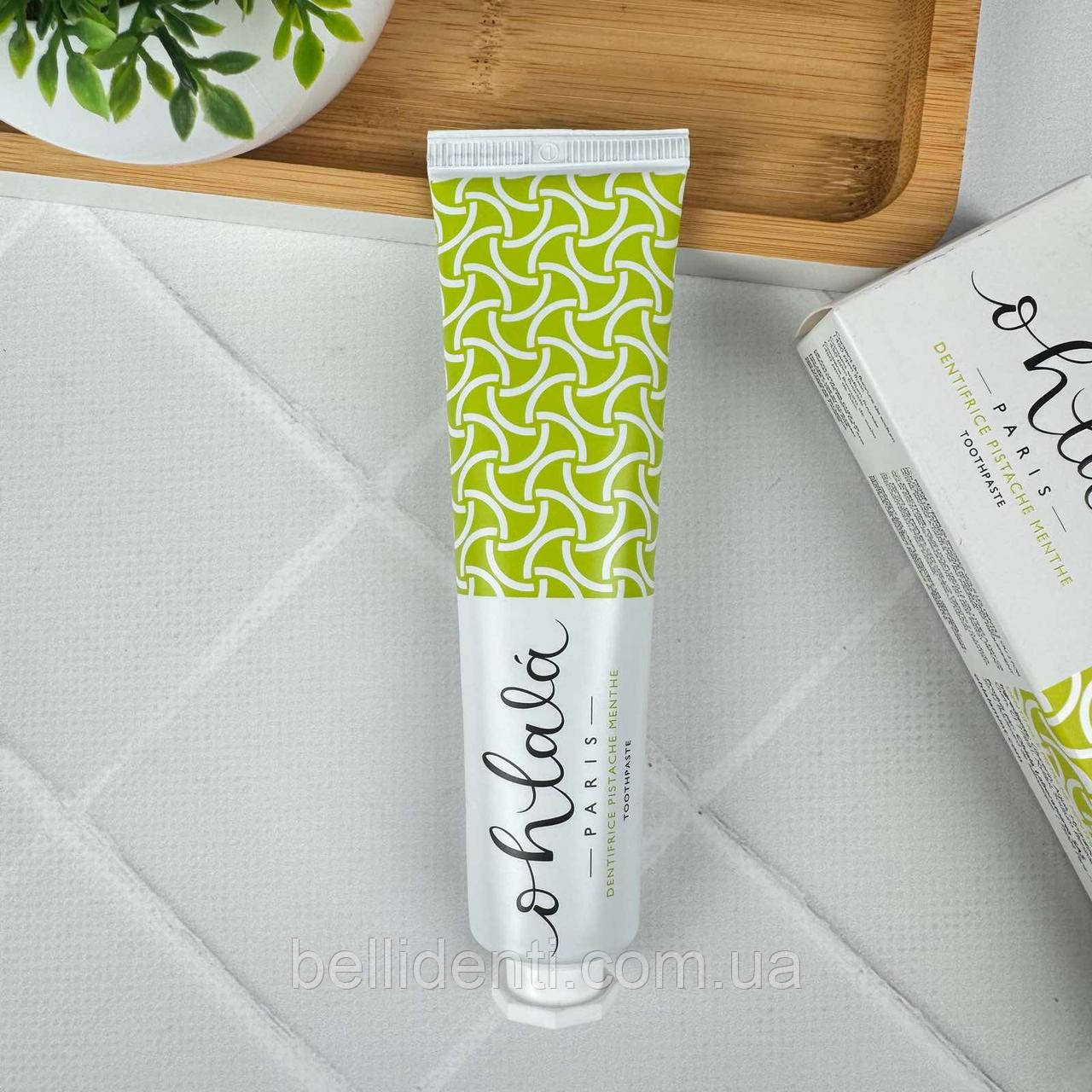 Зубна паста Ohlala Menthe Pistache з ксилітом (фісташка), 75 мл, фото 1