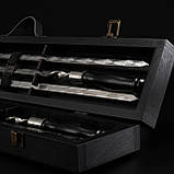 Шашличний набір шампурів Grills G20 подарунок чоловікові на день народження ювілей пікнік барбекю 35 років 50 років, фото 3