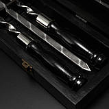 Шашличний набір шампурів Grills G20 подарунок чоловікові на день народження ювілей пікнік барбекю 35 років 50 років, фото 5